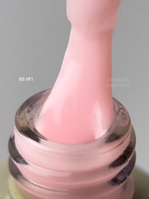 DA'23 COVER BASE BB #1, 30 ml - kamuflująca baza hybrydowa (delikatny różowy nude)