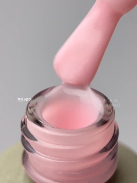 DA'23 COVER BASE BB #2, 14 ml - kamuflująca budująca baza hybrydowa (brzoskwiniowy nude)