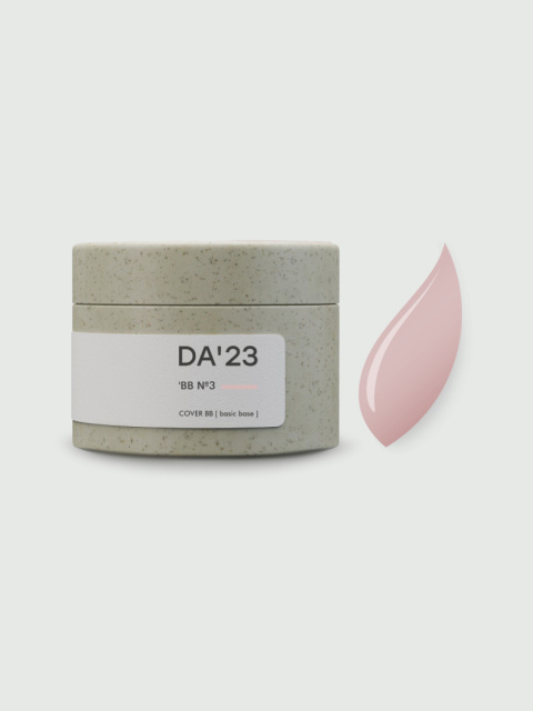 DA'23 COVER BASE BB #3, 30 ml - kamuflująca budująca baza hybrydowa (naturalny nude)