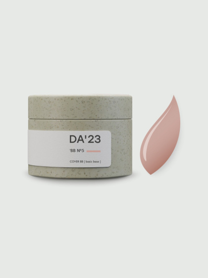 DA'23 COVER BASE BB #5, 30 ml - kamuflująca budująca baza hybrydowa (klasyczny nude z różowym podtonem)