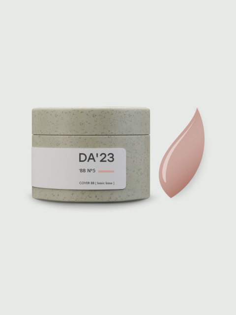 DA'23 COVER BASE BB #5, 30 ml - kamuflująca budująca baza hybrydowa (klasyczny nude z różowym podtonem)