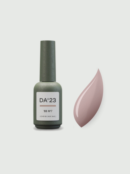 DA'23 COVER BASE BB #7, 14 ml - kamuflująca budująca baza hybrydowa (neutralny beżowy nude)