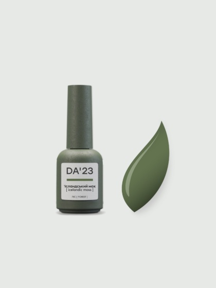 DA'23 GEL POLISH ‘ICELANDIC MOSS, 8 ml – lakier hybrydowy (jasna, chłodna zieleń)