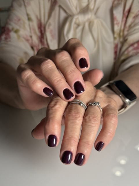 DA'23 GEL POLISH ‘WINE TALK, 8 ml – lakier hybrydowy (śliwkowo-wiśniowy z połyskiem)