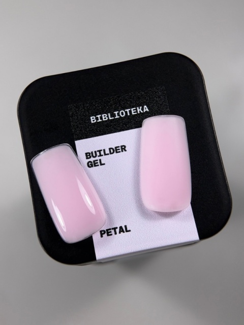 BIBLIOTEKA Builder gel 04 Petal - mleczno-różowy żel budujący, 30 ml