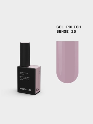 BIBLIOTEKA Gel Polish 25 Sense, 10 ml - lakier hybrydowy (jasny, pudrowy róż)