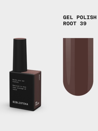 BIBLIOTEKA Gel Polish 39 Root, 10 ml - lakier hybrydowy (ciemny czekoladowy brąz)