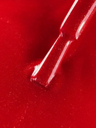 BIBLIOTEKA Gel Polish Spark Red, 10 ml - lakier hybrydowy (czerwień z drobnymi złotymi drobinkami)
