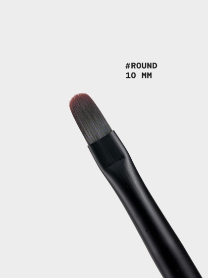 BIBLIOTEKA Pędzelek #round, 10 mm - - pędzelek do żelu