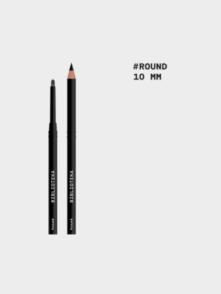 BIBLIOTEKA Pędzelek #round, 10 mm - - pędzelek do żelu
