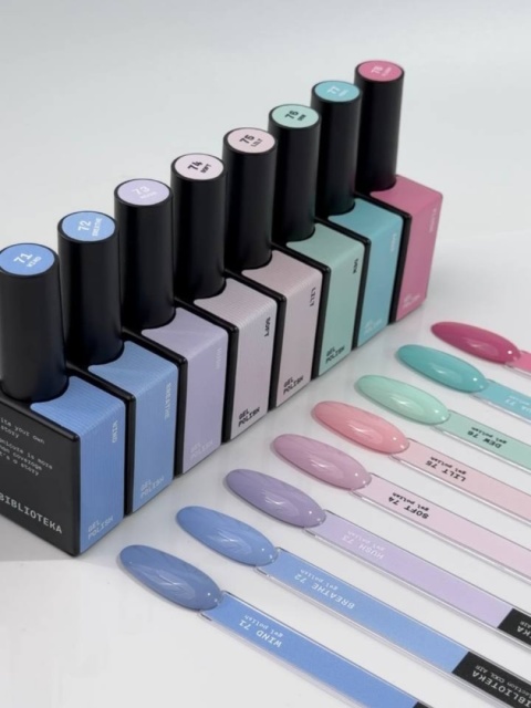 BIBLIOTEKA Gel Polish 77 Aqua, 10 ml - lakier hybrydowy (rozbielony turkus)