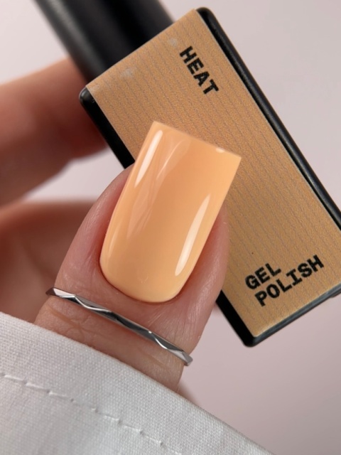 BIBLIOTEKA Gel polish 09 Heat, 10 ml - lakier hybrydowy (pastelowy pomarańcz)