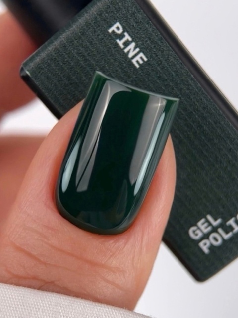 BIBLIOTEKA Gel polish 81 Pine, 10 ml - lakier hybrydowy (butelkowa zieleń)