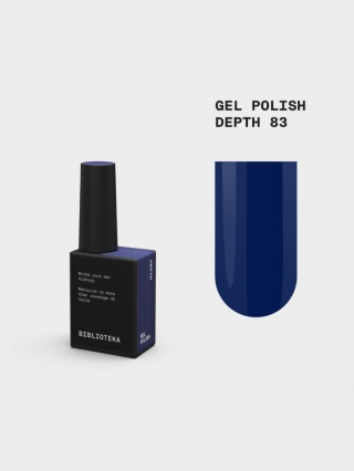 BIBLIOTEKA Gel polish 83 Depth, 10 ml - lakier hybrydowy (głęboki ciemny granat)